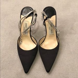 Jimmy Choo evening satin pumps